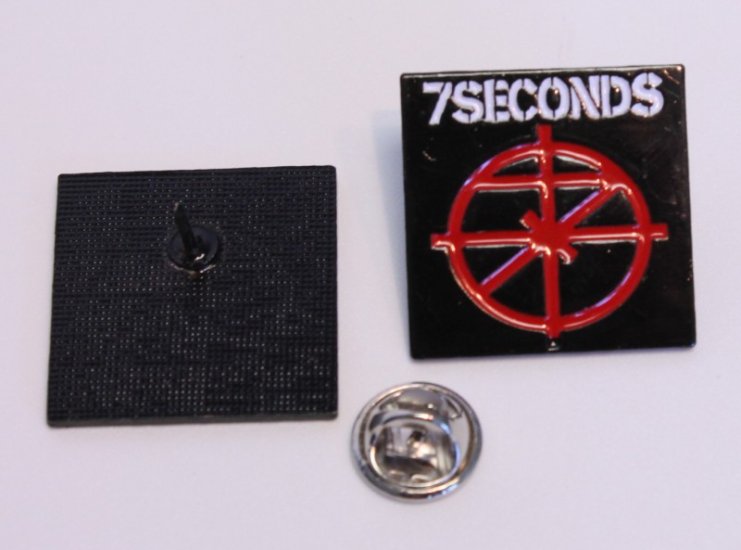7 SECONDS - enamel pin - Click Image to Close