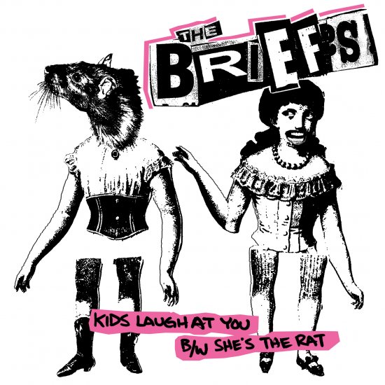 BRIEFS - kids laugh at you - black vinyl - Click Image to Close