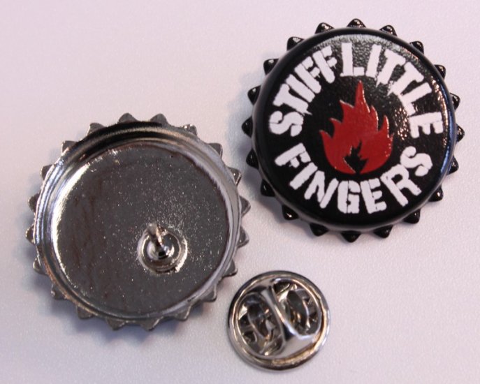 STIFF LITTLE FINGERS - enamel pin - Click Image to Close